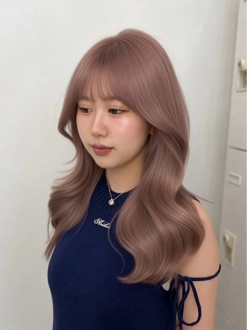 ロング カラー ヘアアレンジ ヘアカラー トリートメント 透明感カラー🎀艶髪 Anju/渋谷🎀のヘアスタイル