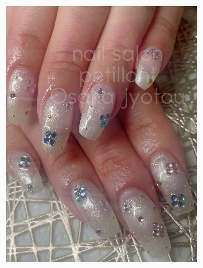 ネイル アートネイル 春ネイル nail salon petillantのネイルデザイン