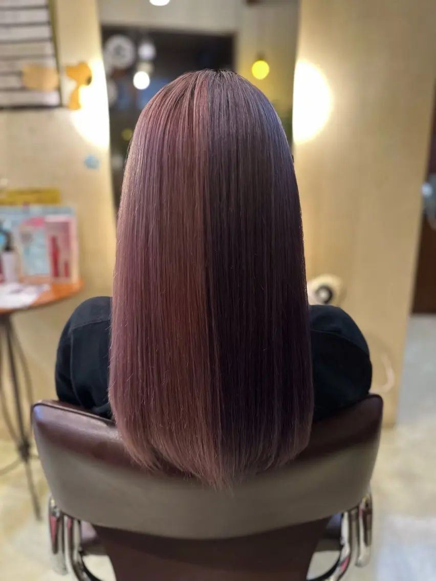 ロング カラー ブリーチ デザインカラー ダブルカラー ヘアカラー 希優/ケアカラー /ハイトーンカラーのヘアスタイル