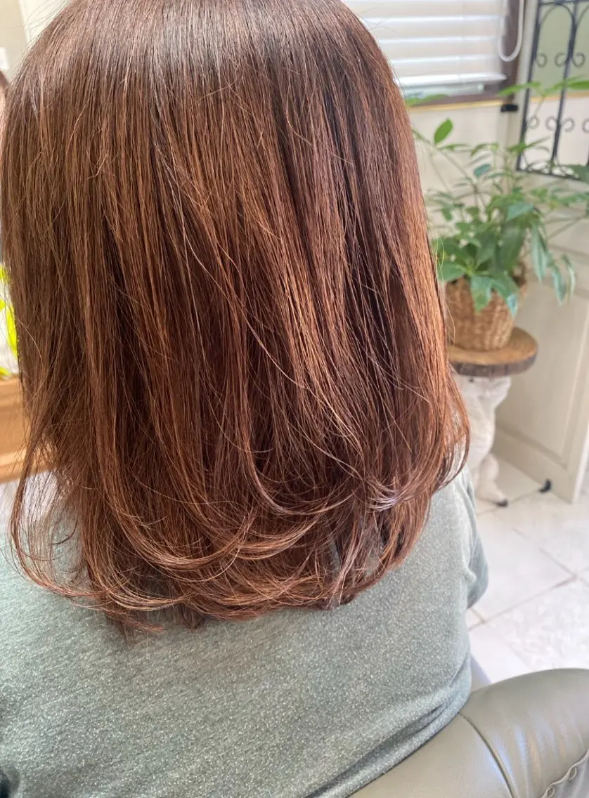 セミロング カラー Yamazaki yukaのヘアスタイル