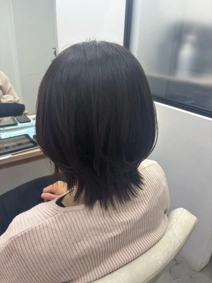 ミディアム カットモデル募集中 💇🏻　福田彩南のヘアスタイル
