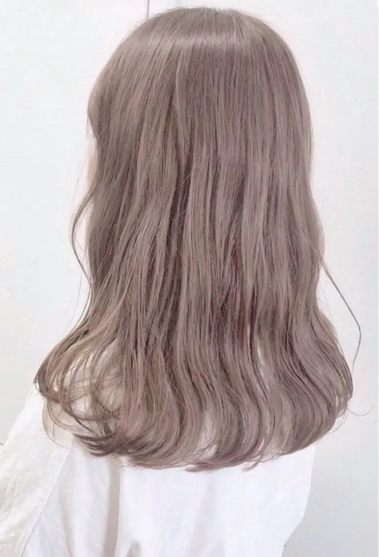 セミロング カラー パーマ ヘアアレンジ バレイヤージュ ブリーチ ケアブリーチ 透明感カラー ハイライトカラー バレイヤージュ 藤沢 髪質改善 竹内ケンゴのヘアスタイル