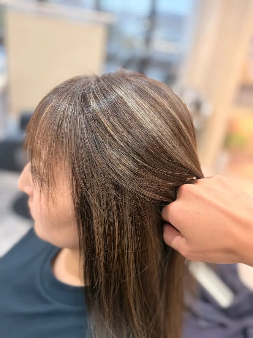 ロング カラー ブラウンカラー ハイライトカラー ハイライト ヘアカラー 髪質改善/デザイン カラー✨西澤駿のヘアスタイル
