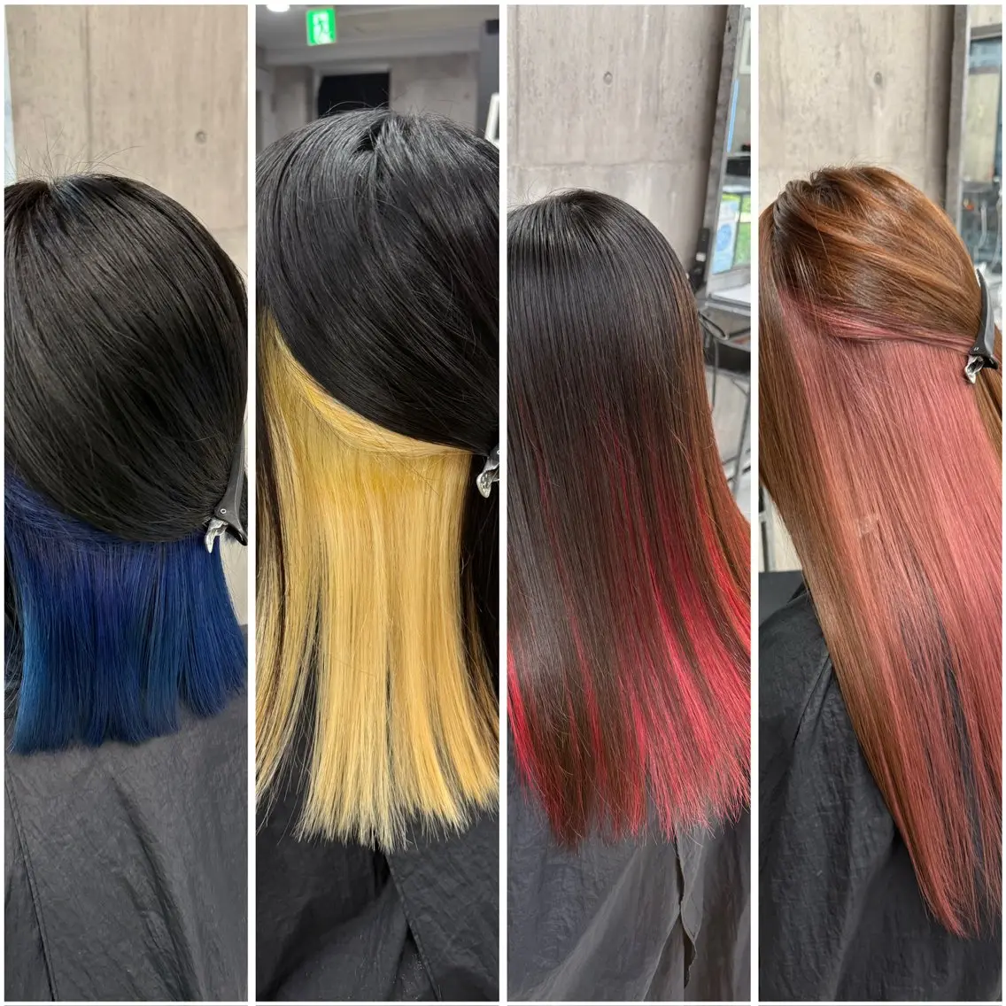 セミロング カラー メンズ メンズブリーチ メンズインナーカラー ブリーチ インナーカラー ヘアカラー トリートメント 推し活×推し色 オタク美容師かずきのヘアスタイル