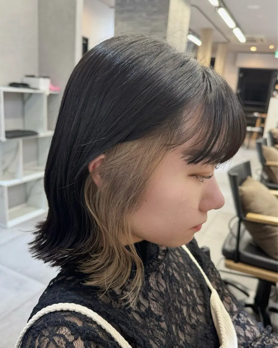 カラー ヘアカラー トリートメント 縮毛矯正/髪質改善 インナーカラーせいぎのヘアスタイル