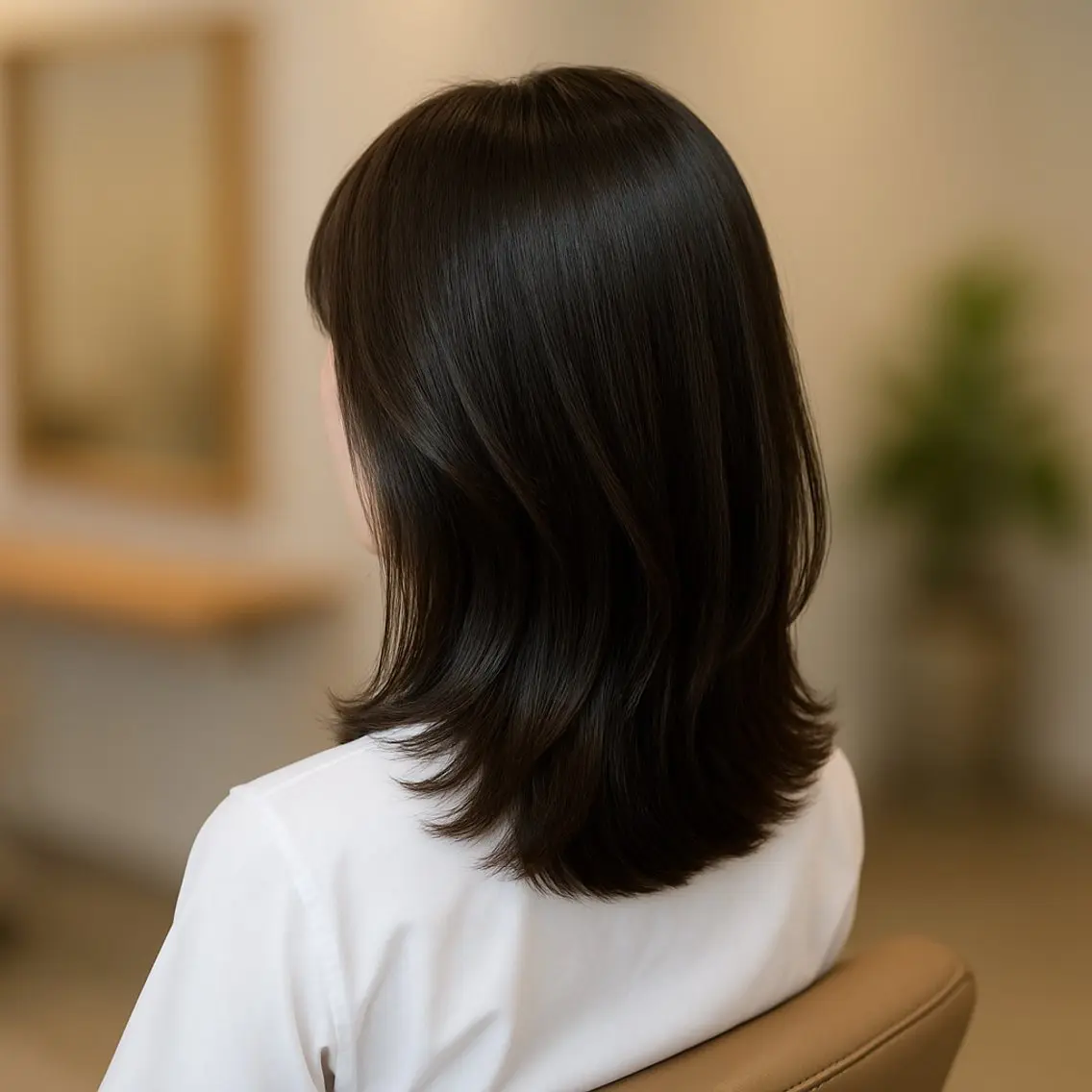 セミロング カット トリートメント rapture 蟹江店のヘアスタイル