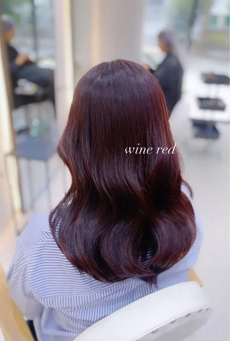 ミディアム カラー レッドカラー タンバルモリ カット ヘアカラー トリートメント 艶髪・透明感カラー・ 韓国ヘア・Yuriのヘアスタイル