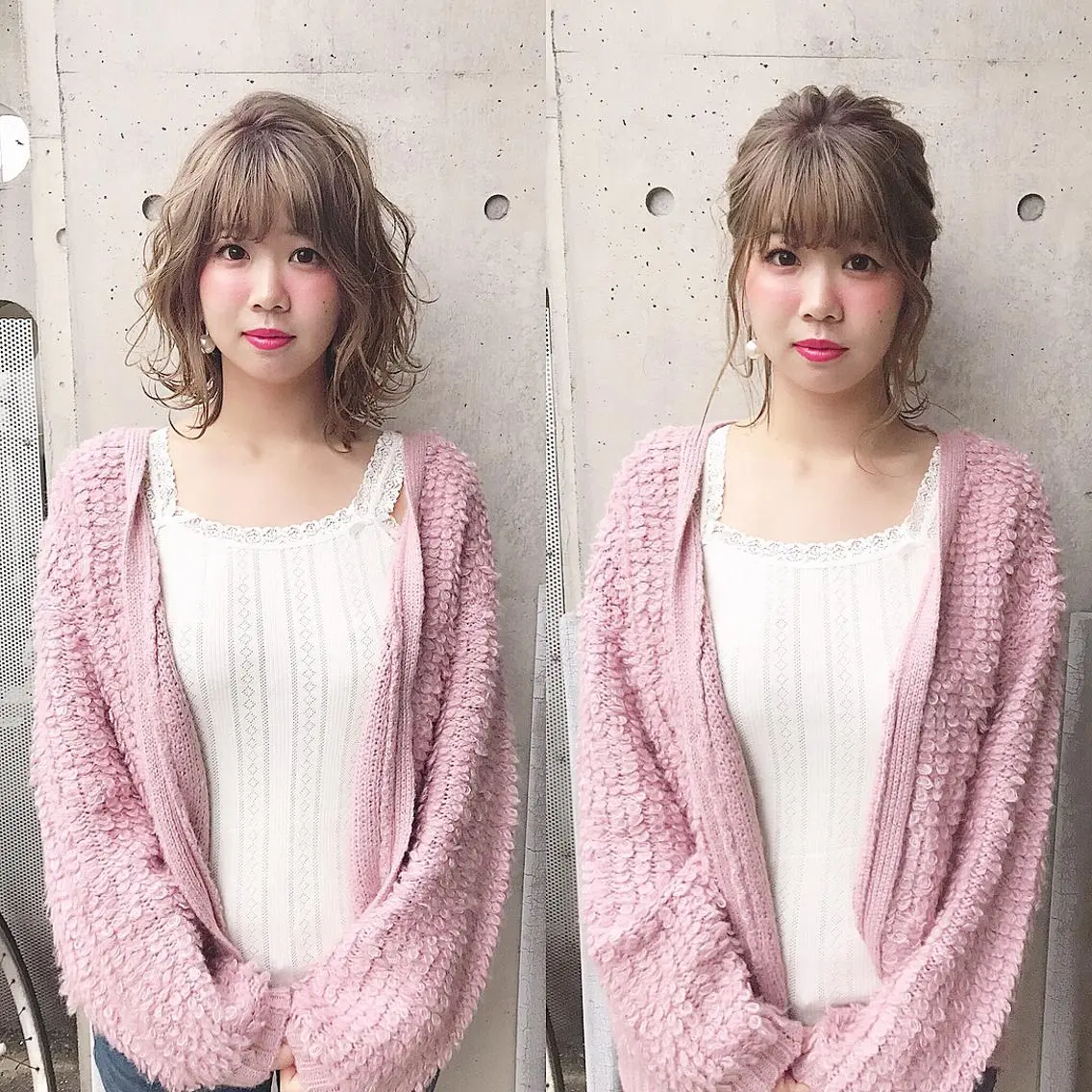 ミディアム カラー 及川 光のヘアスタイル