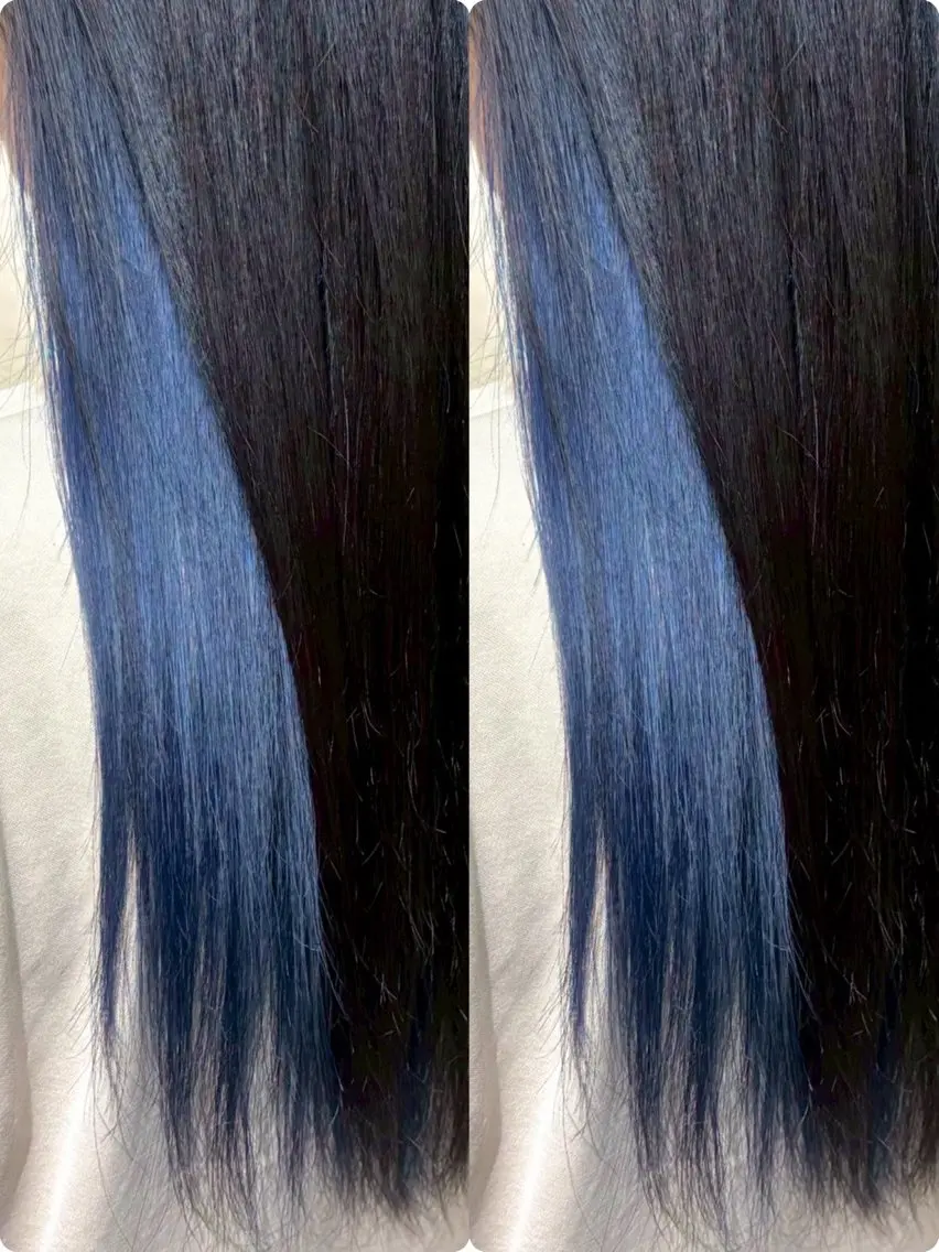 ロング カラー 切っぱなし💇‍♀️ イヤリング🎨龍之介のヘアスタイル