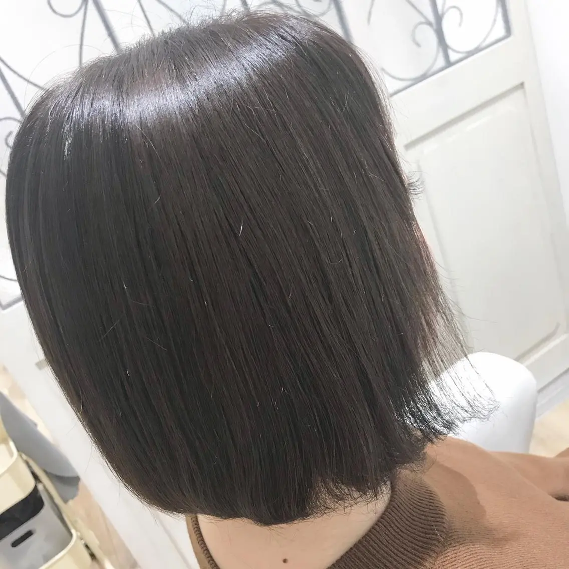 ミディアム カラー アッシュ 透明感カラー 🥛洒落髪小顔cut なら龍崎🥛のヘアスタイル