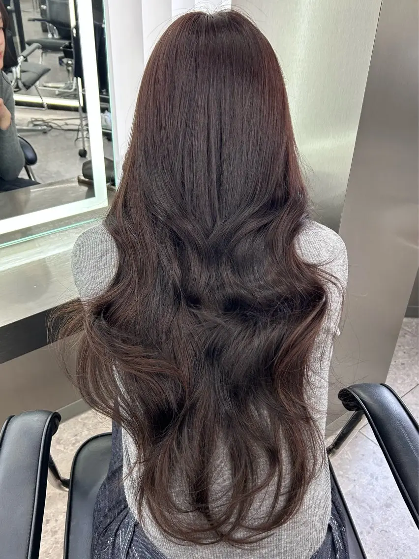 ロング カラー nanaka 🤍韓国ワンホンヘアのヘアスタイル