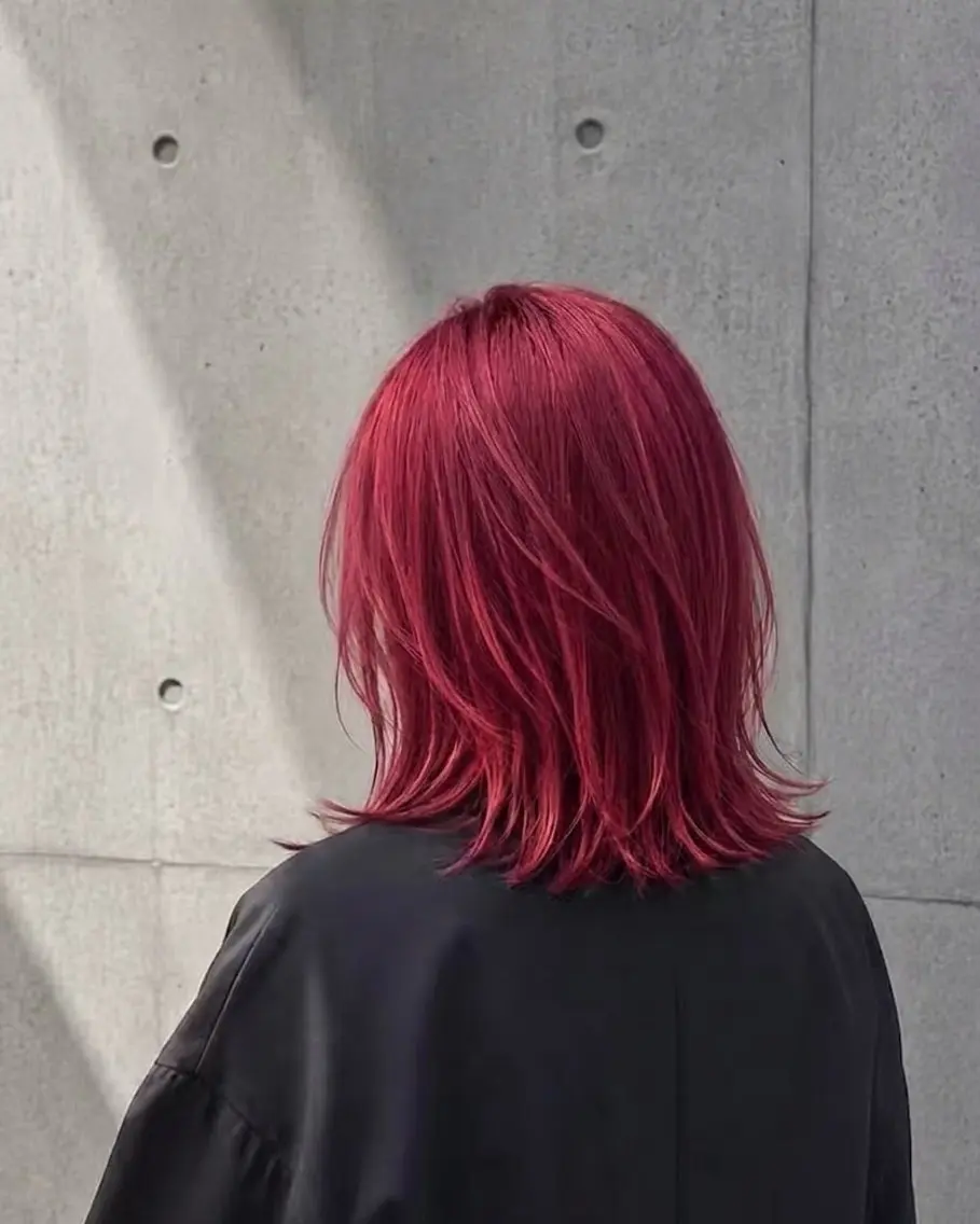 ミディアム カラー ヘアカラー r i n k aのヘアスタイル