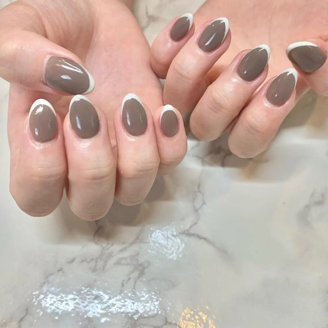 ネイル フレンチネイル ハンドネイル nailsalon -Lien-のネイルデザイン