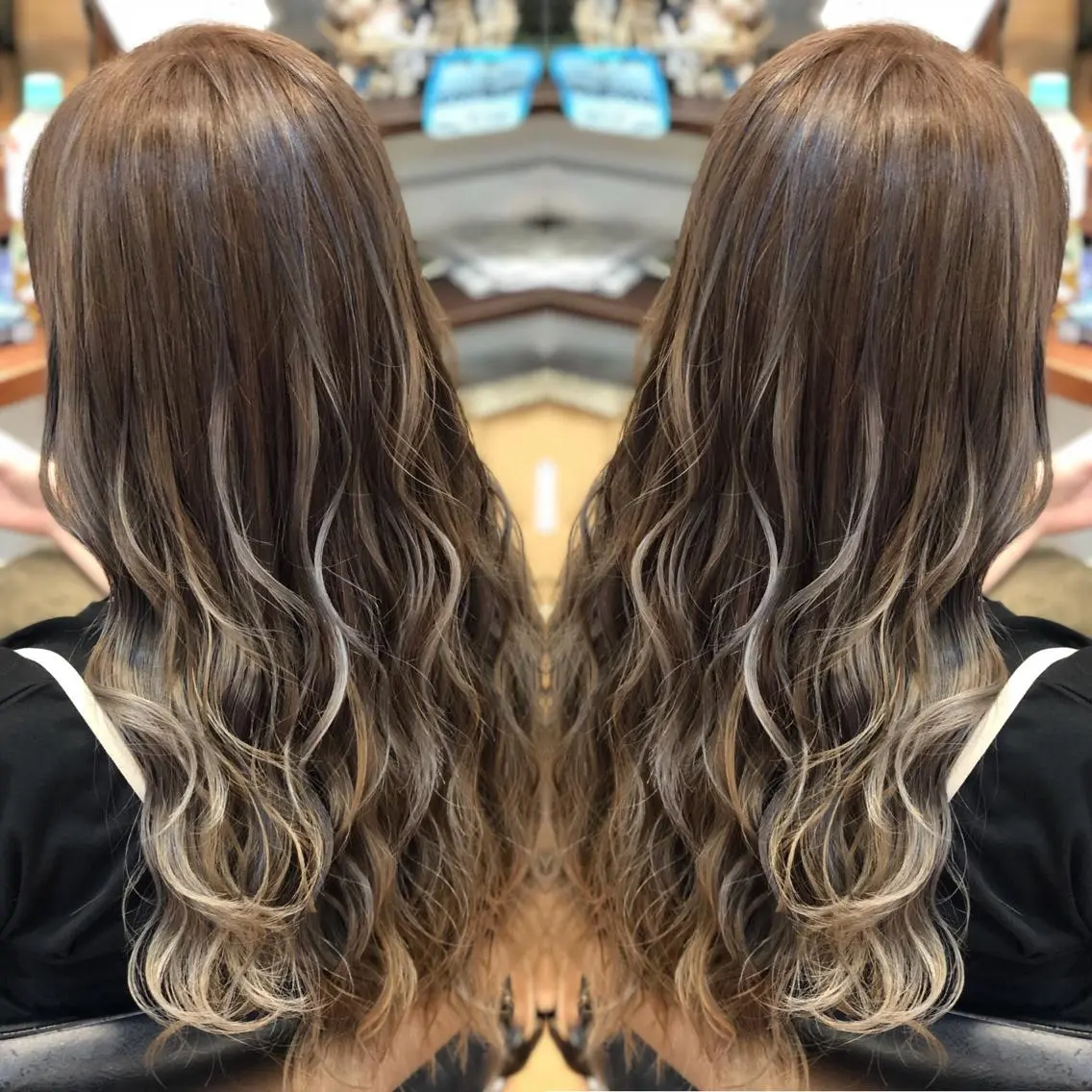 ロング ハイライト ヘアカラー トリートメント LOCO/ Koukiのヘアスタイル