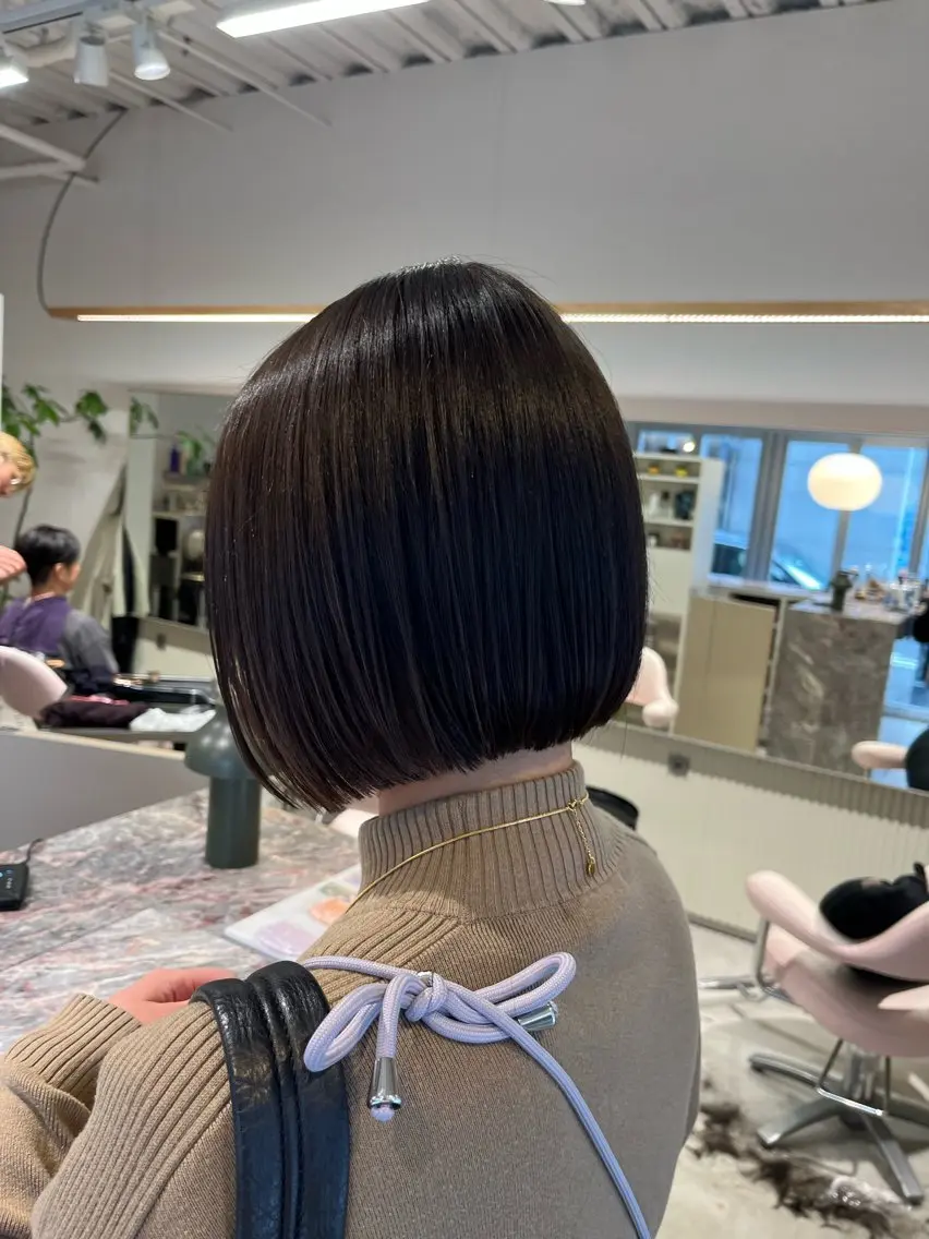 ミディアム カラー カット ヘアカラー トリートメント 池田 寿子のヘアスタイル