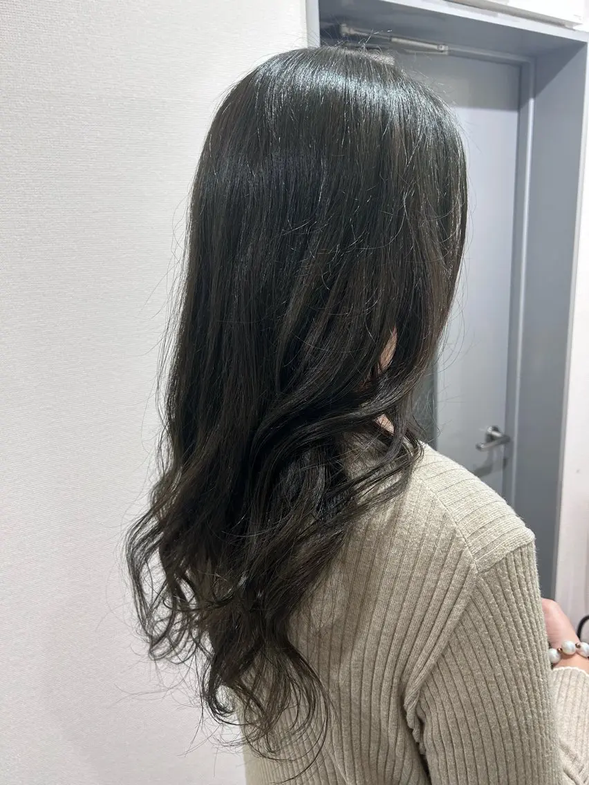 カラー グレージュ オリーブグレージュ オリーブグレー レイヤー/ボブ/ パーマ/HARUKAのヘアスタイル