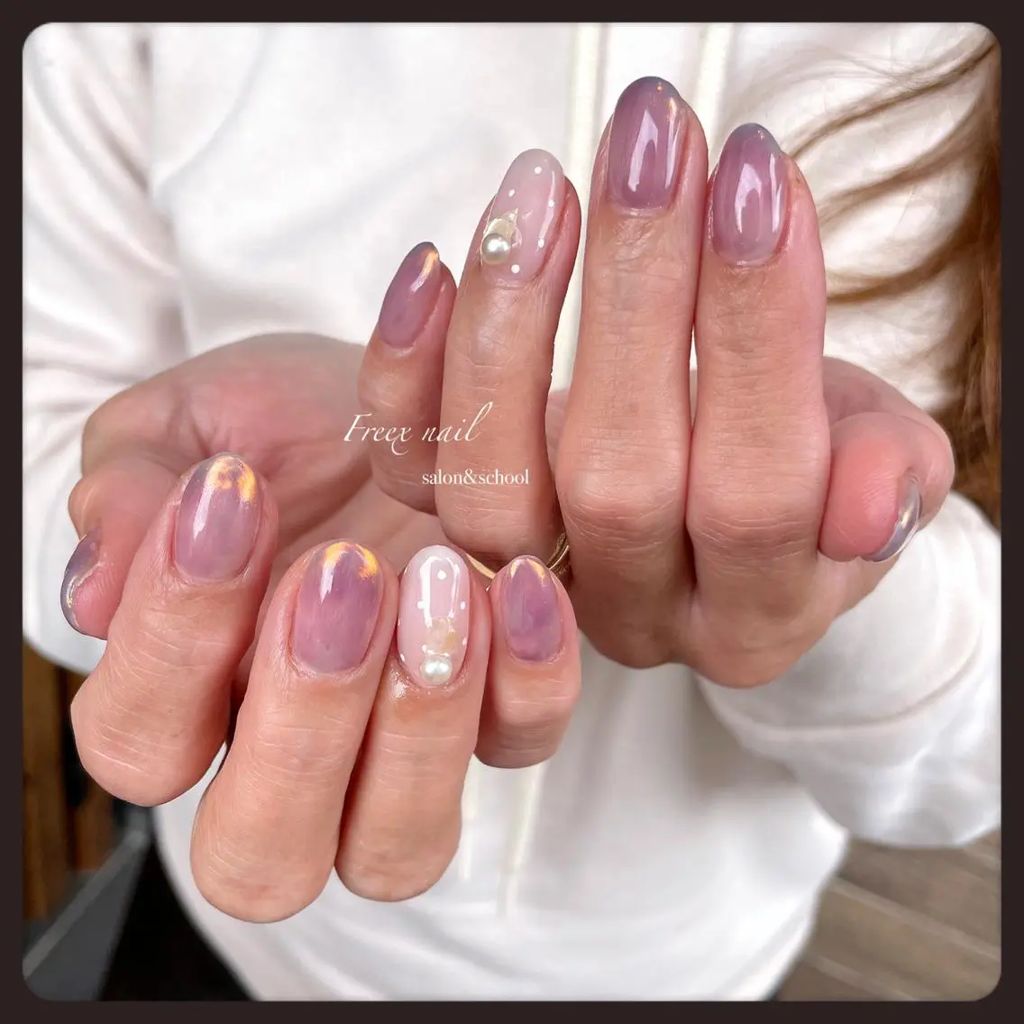 ネイル ニュアンスネイル ハンドネイル ハンドケア freex nail /ニュアンス/個性派のネイルデザイン