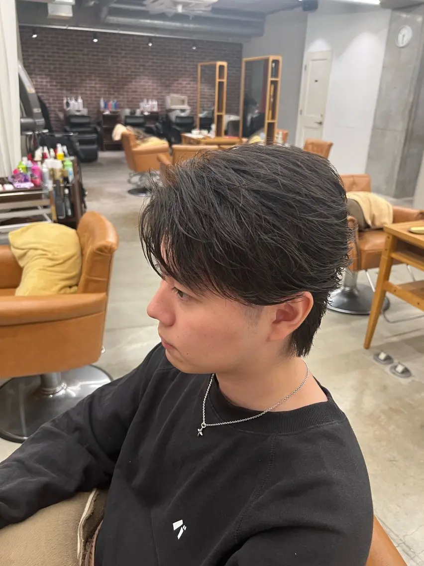 ミディアム カット ヘッドスパ tomoメンズ特化 /パーマ/カットのヘアスタイル