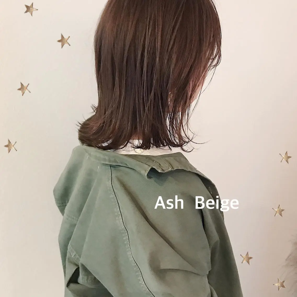 ミディアム カラー カット ヘアカラー 市川 千夏のヘアスタイル