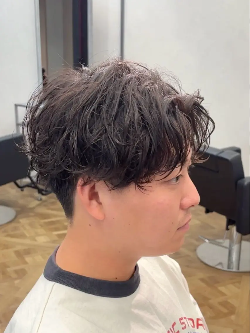 ショート カット パーマ 淺野 夕都のヘアスタイル