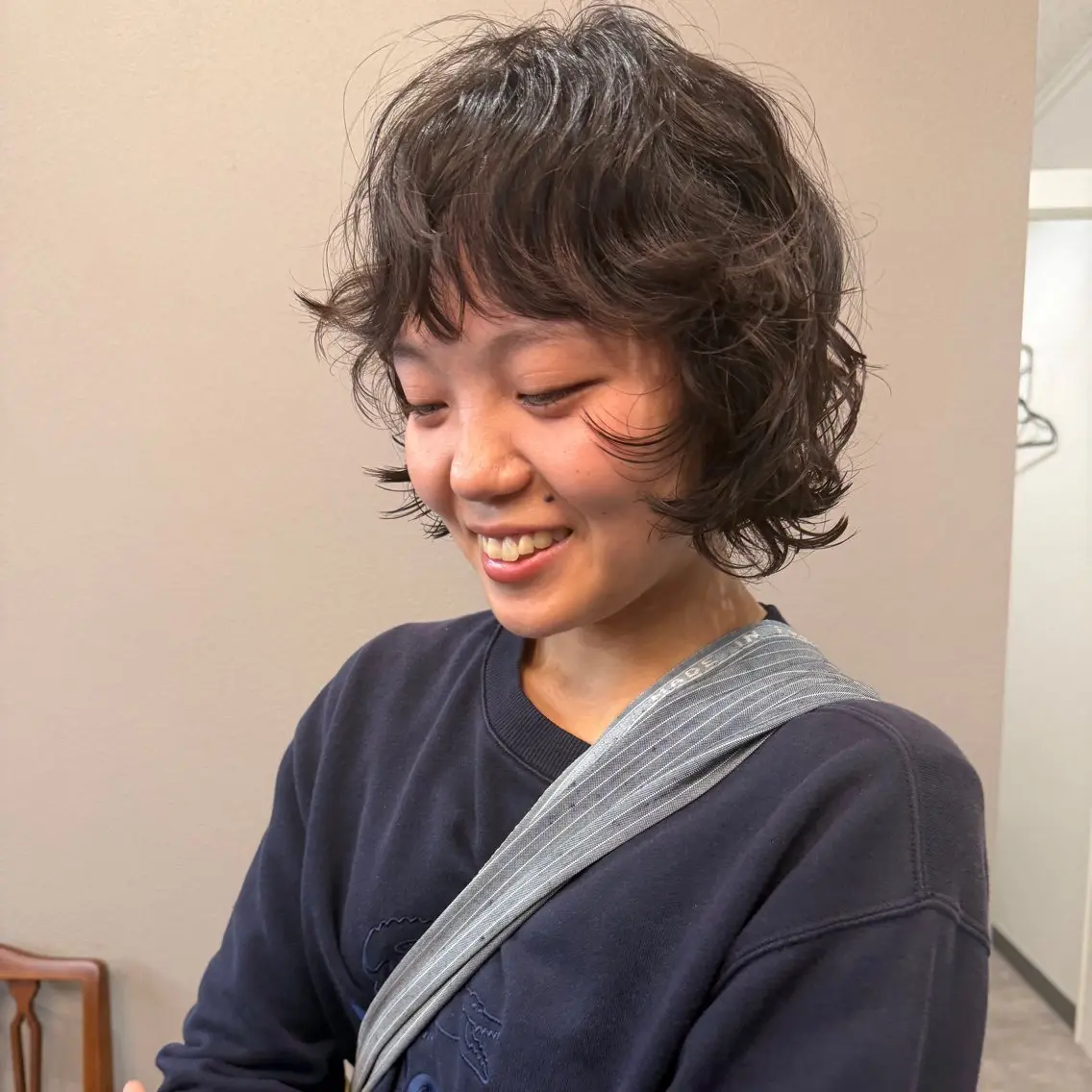 ショート パーマ カット パーマ パーマ/透明感カラー 元町🌱takutoのヘアスタイル