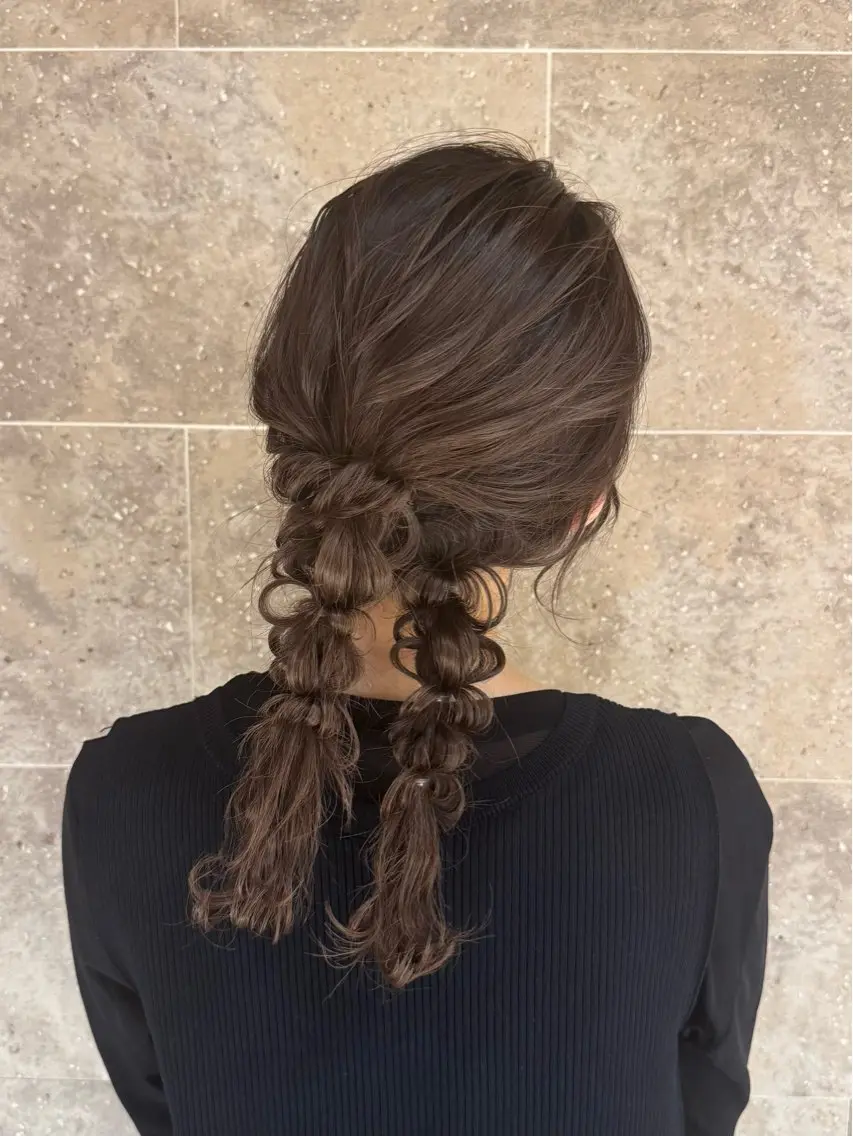 ヘアアレンジ yuki/表参道 ／オリーブカラー🍈のヘアスタイル