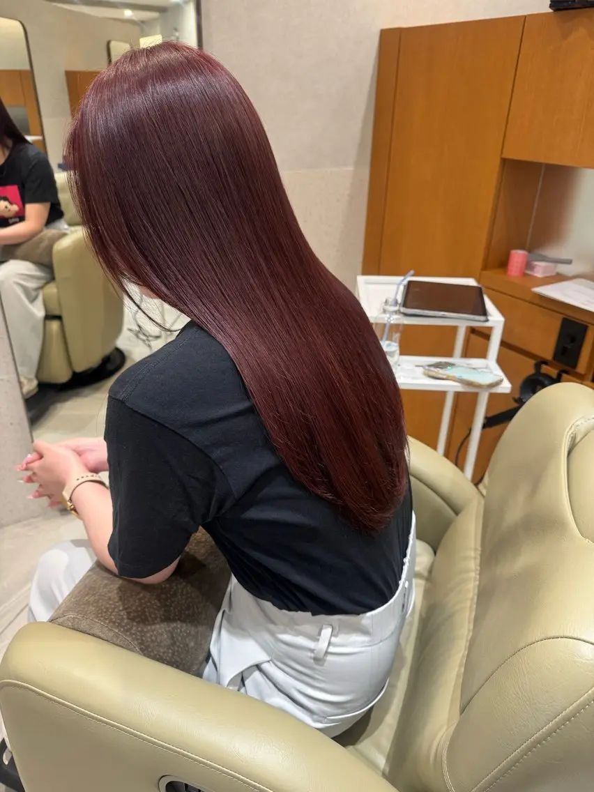 ロング カラー ブリーチ ブラウンカラー 透明感カラー ダブルカラー ブリーチなしカラー ヘアカラー トリートメント Jr.スタイリスト/ ミニモ価格/MANAのヘアスタイル