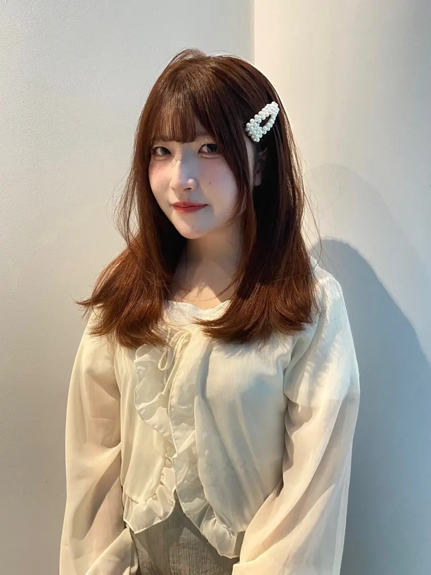 セミロング カラー カット ヘアカラー トリートメント mai / linoah˚✧のヘアスタイル