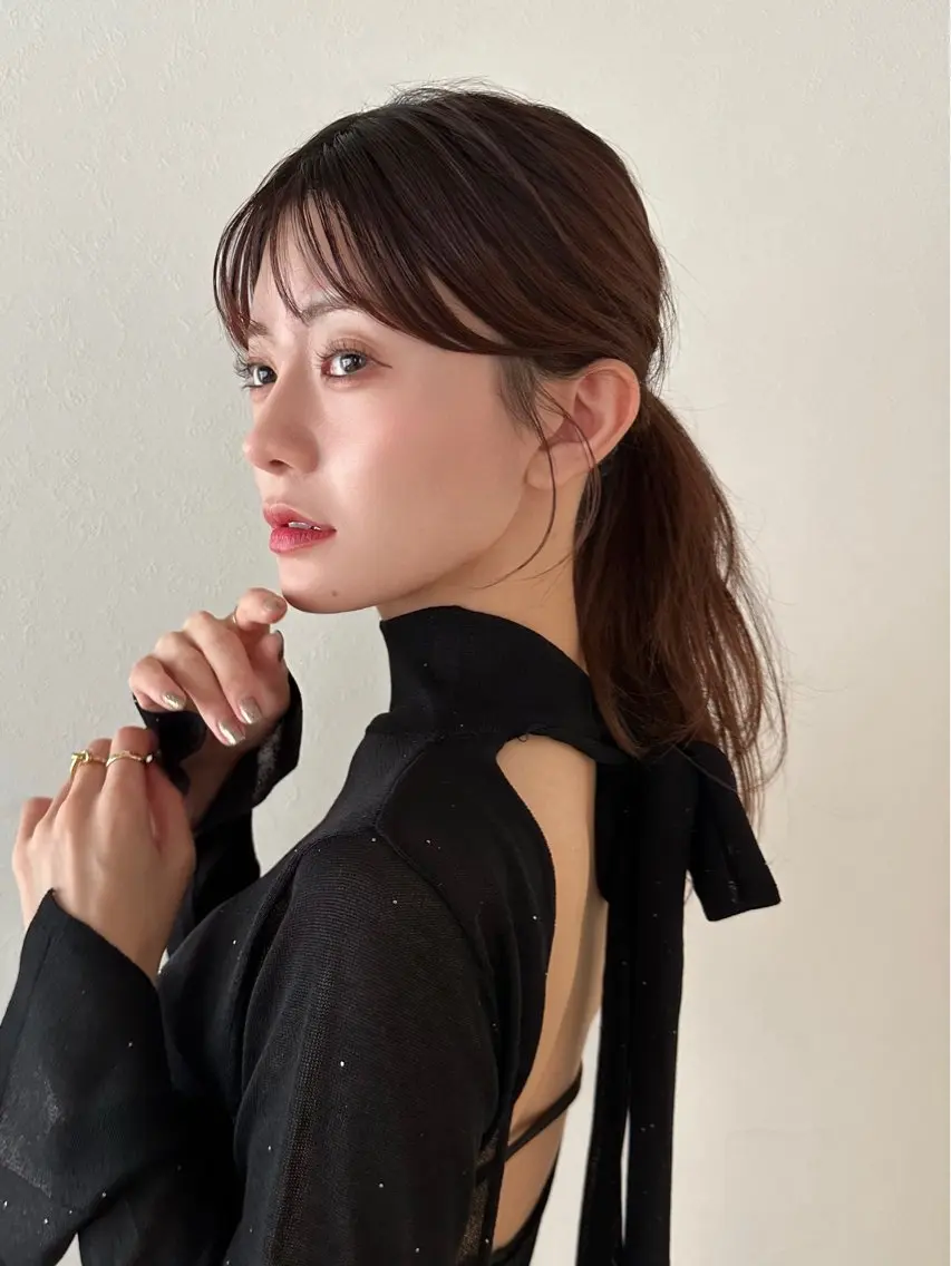 セミロング カラー カット ヘアカラー トリートメント TRENCH　相澤 果歩のヘアスタイル