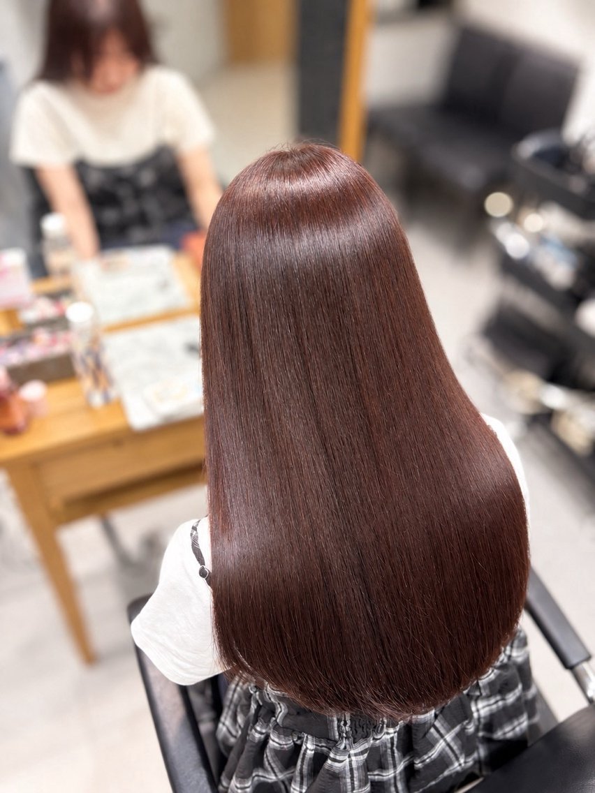 ロング ヘアカラー カラーモデル募集 🤍momoha🤍のヘアスタイル