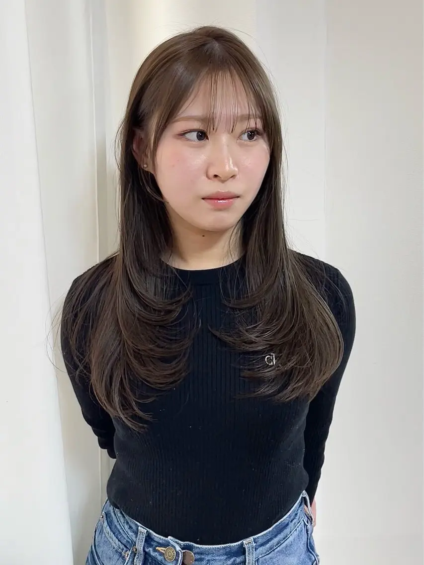 ロング カット ヘアカラー トリートメント 園田 渉 ◤SHIKIO◢のヘアスタイル
