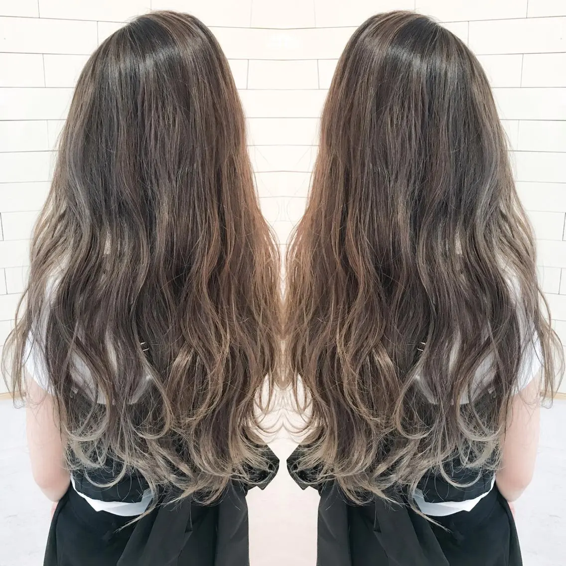 ロング カラー グラデーションカラー グレージュ ハイライトカラー ハイライト 🧡ショートの達人 🧡SHOのヘアスタイル