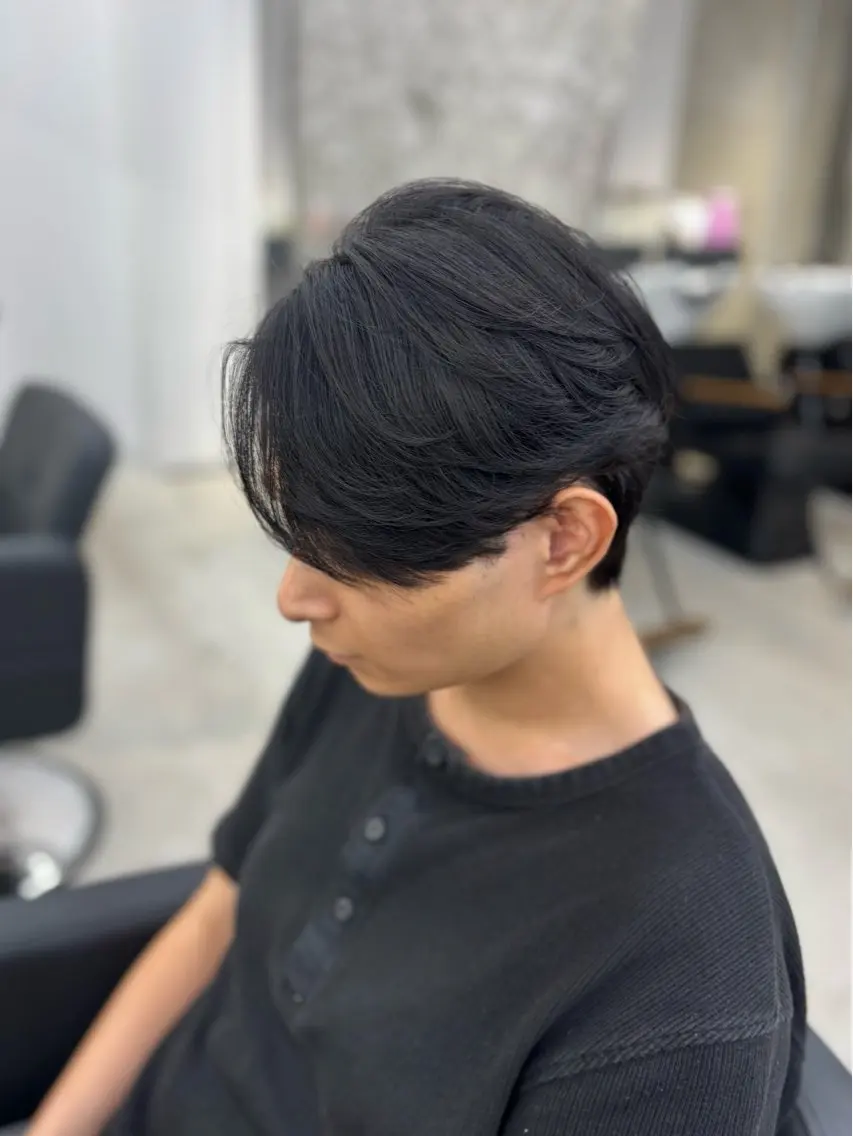 パーマ メンズ カット 縮毛矯正 山田 瑛司のヘアスタイル
