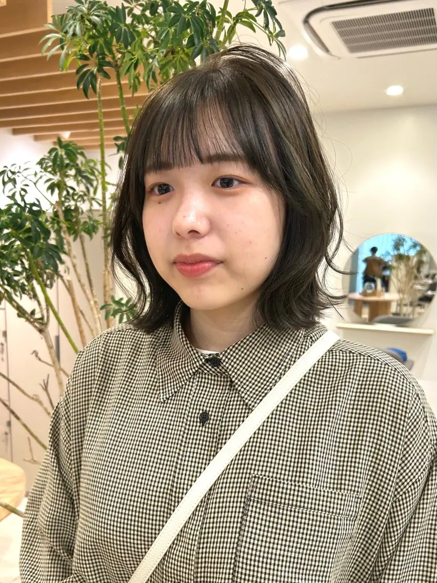 ミディアム カラー ヘアカラー トリートメント 矢場町/酸性ストレー ト/髪質改善/リオのヘアスタイル