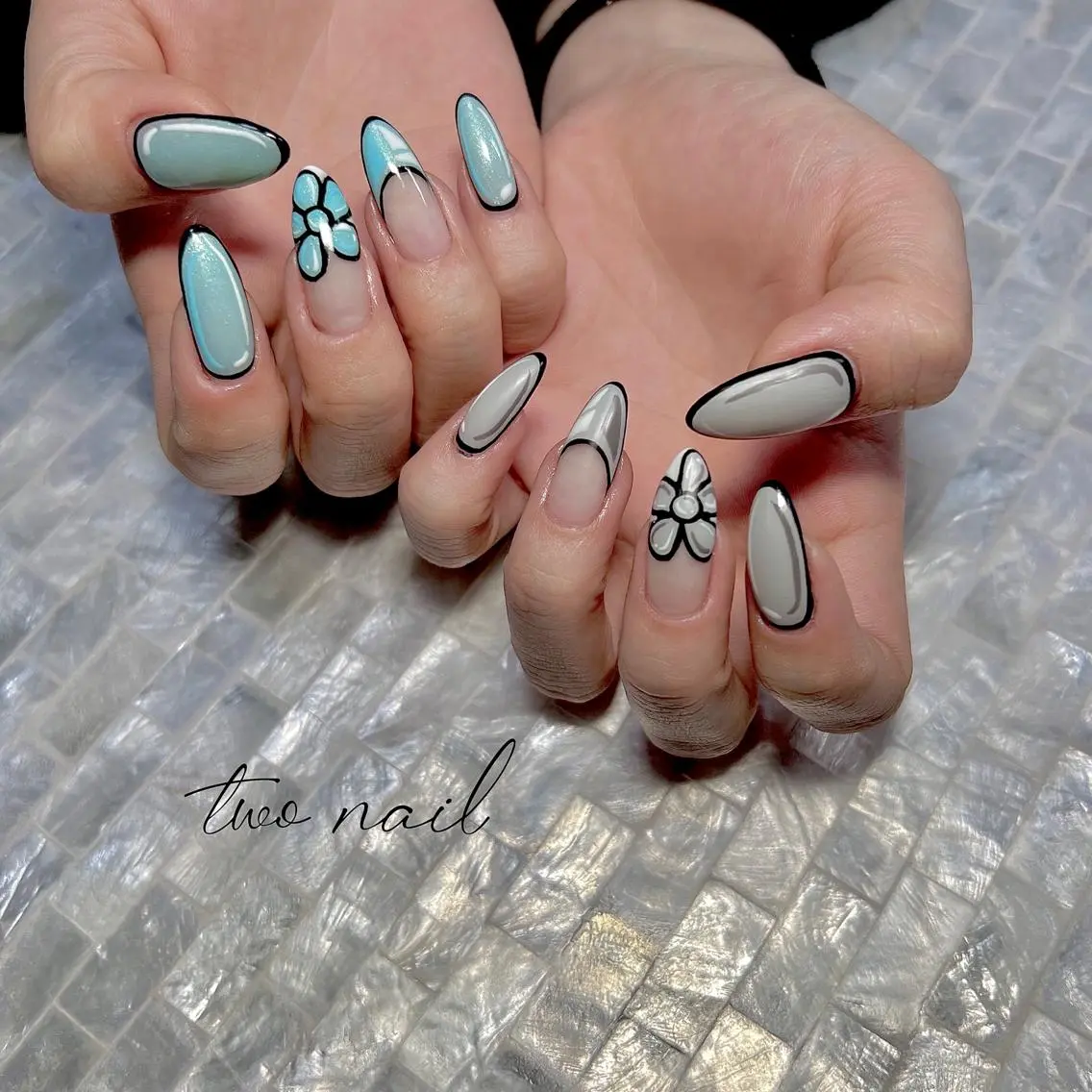 ネイル アートネイル フットネイル ハート ニュアンスネイル オフィスネイル two nailのネイルデザイン