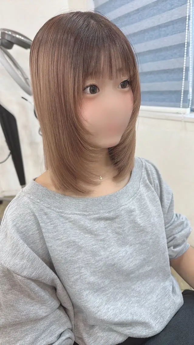 【🌷6月限定クーポン🌷】前髪カット＋カラー🫧🩵の写真