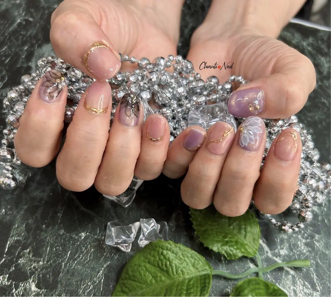 ネイル アートネイル フラワーネイル ミラーネイル Chianti Nailのネイルデザイン