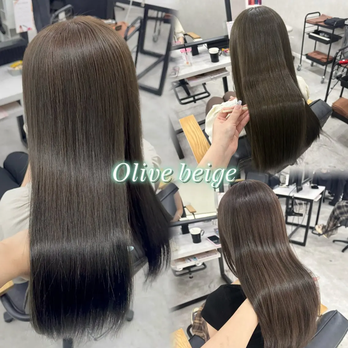 ロング オリーブ🍈髪質改善 hinata♡のヘアスタイル