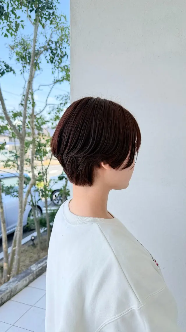 ショート カラー カット ヘアカラー トリートメント Runa/ボブ 髪質改善/縮毛矯正のヘアスタイル