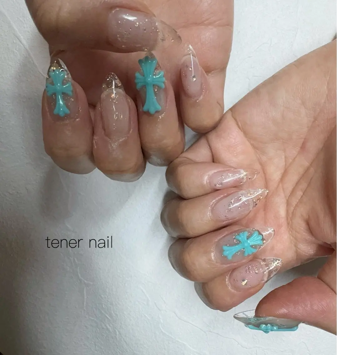 ネイル クリアネイル スカルプネイル ハンドネイル テネルネイル tener nailのネイルデザイン