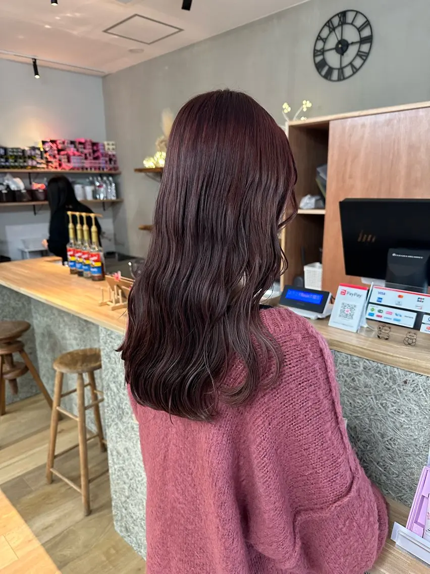 ロング カラー ヘアアレンジ ヘアカラー SAKURA/ CIEL福岡のヘアスタイル