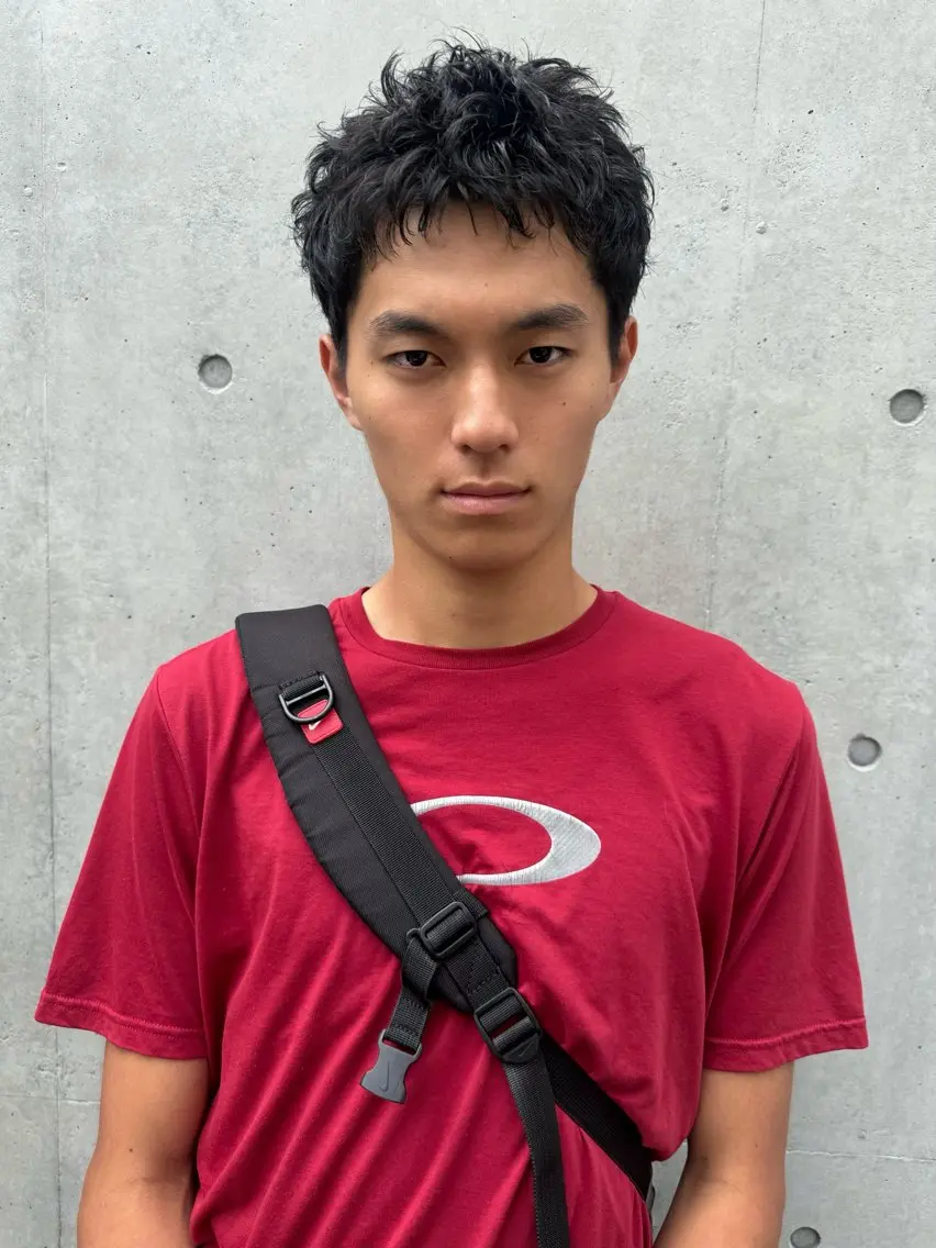 ショート パーマ ショートヘア カット パーマ 神田橋 翔太郎のヘアスタイル