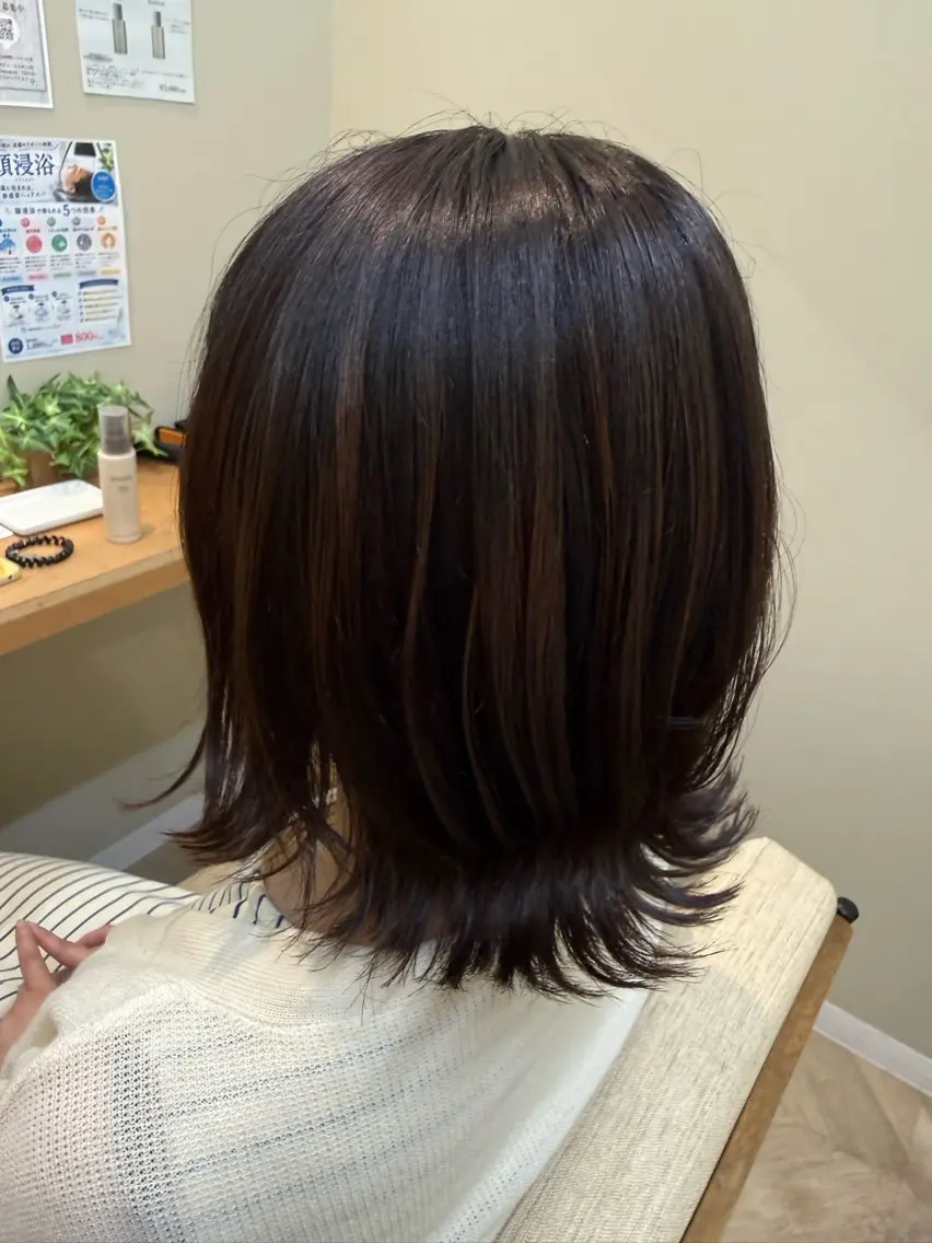 ミディアム カラー カット ヘアカラー トリートメント ショート/キシダ /透明感カラーのヘアスタイル