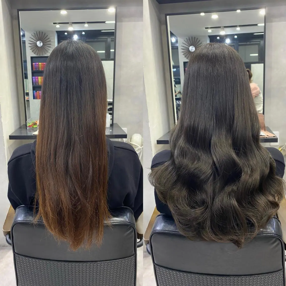 セミロング カラー ヘアアレンジ シールエクステ アッシュ バレイヤージュ ベージュカラー ブリーチ ヘアカラー トリートメント ar+ ❤︎ maiのヘアスタイル
