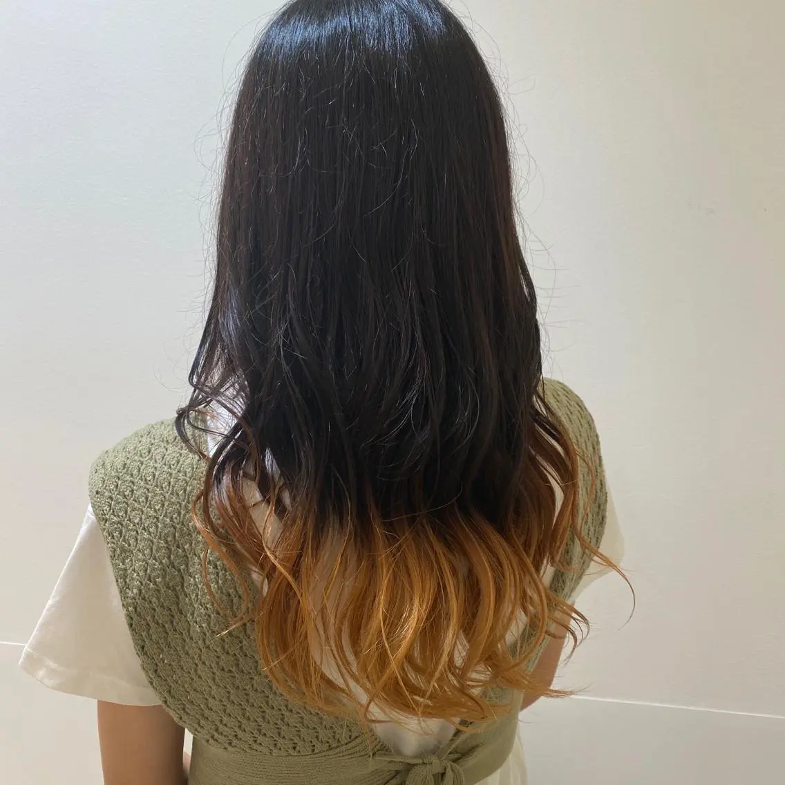 セミロング カラー ベージュカラー オレンジ オレンジベージュ 縮毛矯正職人/艶髪 ✨️村上 渉のヘアスタイル