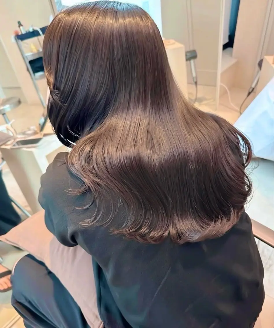 🌱透明感出したい方おすすめ🌱似合わせカット＋ブリーチなしダブルカラー＋トリートメントの写真