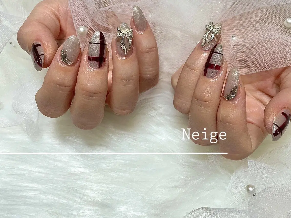 ネイル ハンドネイル Neige‪𓂃ai ＊梅津 / 松尾のネイルデザイン