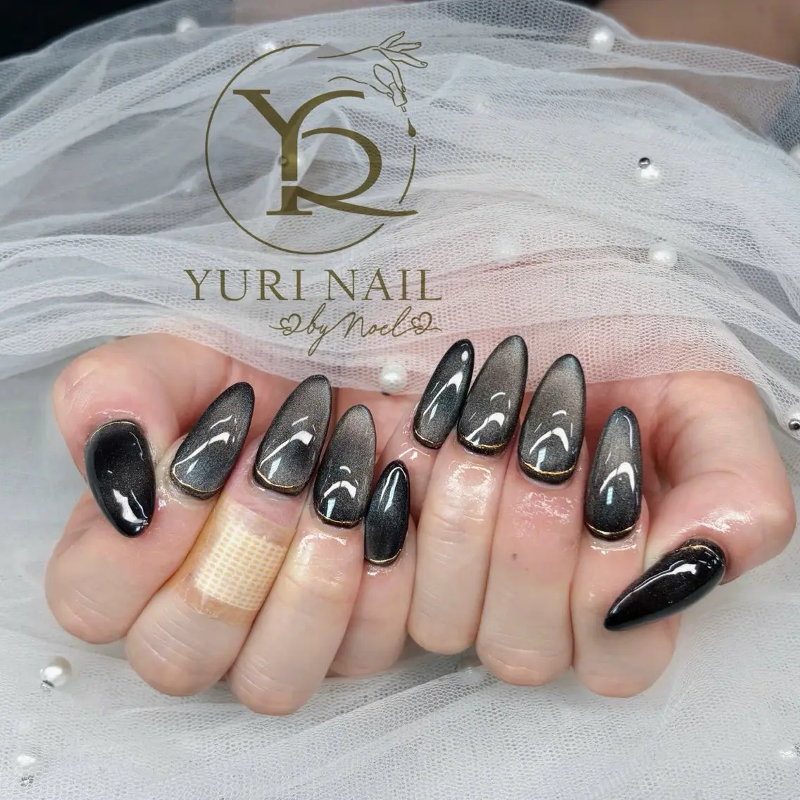 ネイル チークネイル フットネイル グラデーション 韓国ネイル 持ち込み ハンドネイル フットネイル ハンドケア YURI Nail NARITAのネイルデザイン
