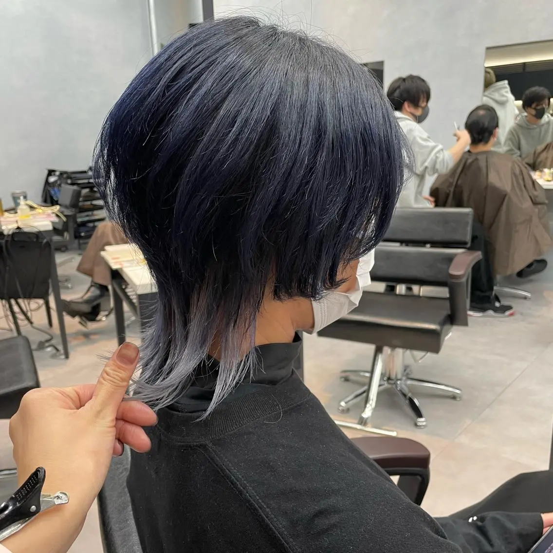 ミディアム ウルフカット ヘアカラー 🫧艶髪/ブリーチ 🐳honami🫧のヘアスタイル