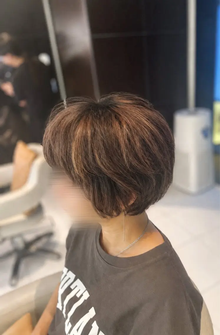 ショート カラー ヘアカラー メンズカット大歓迎 🫧HONOKA🪽のヘアスタイル